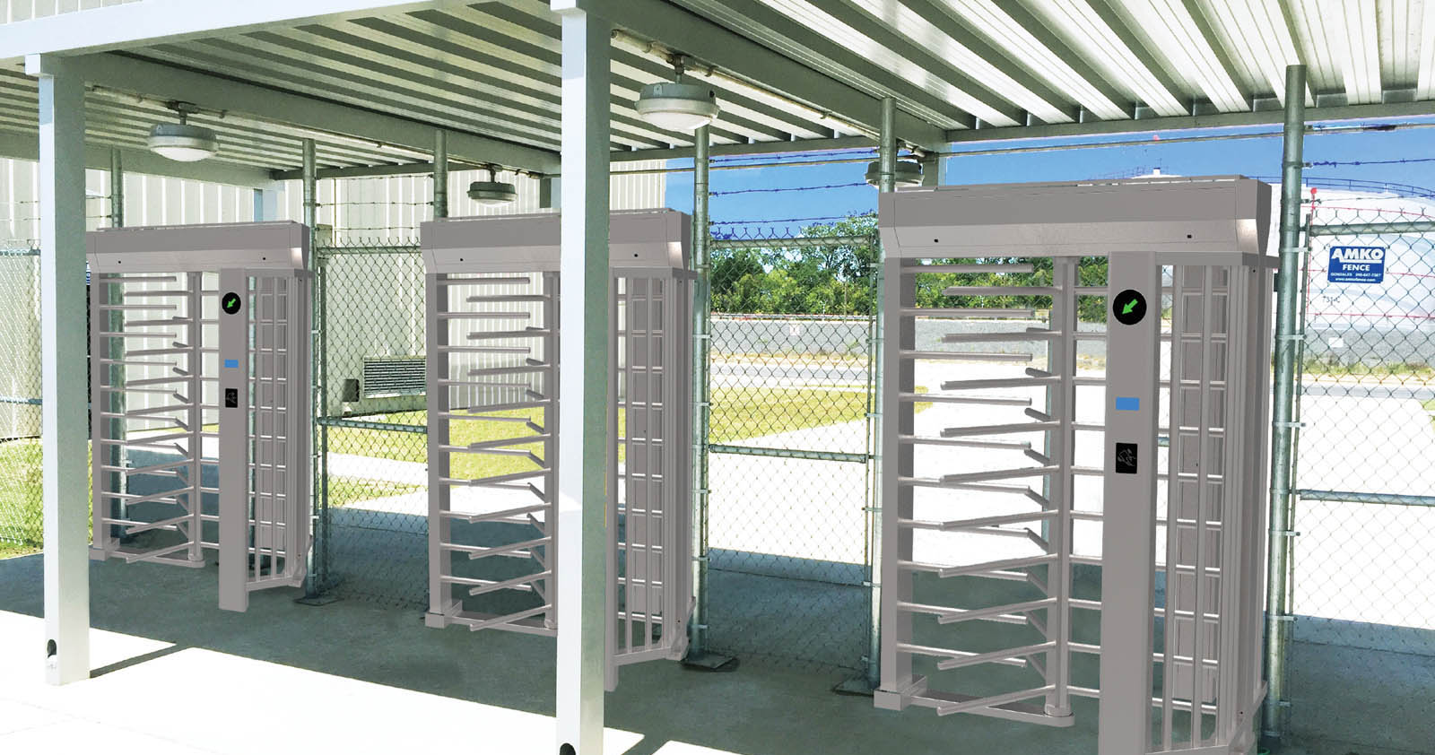 Full height turnstile gate