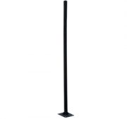 2 meter black metal pole supports traffic lights or cameras as gate accessories.