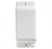 Dual side PIR motion detector sensor with wide 12x12 meter outdoor coverage.
