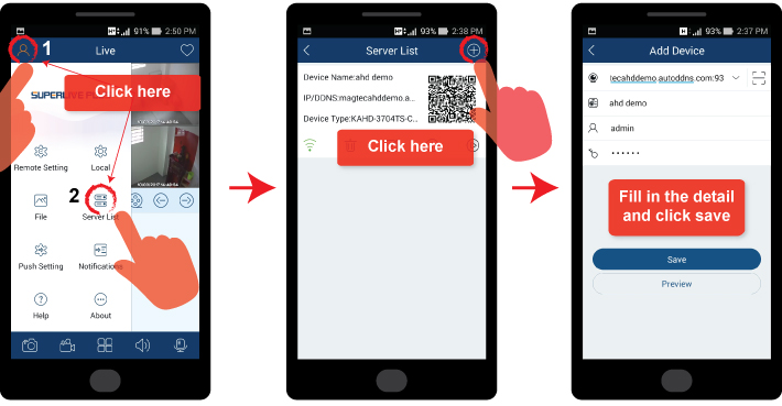how to install superlive view to your mobile phone