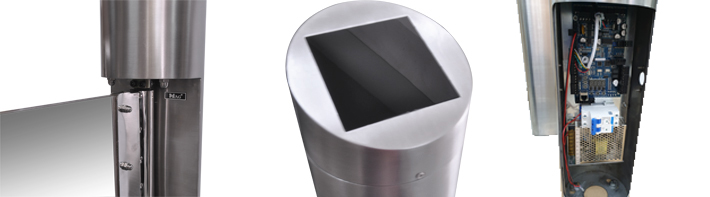 SWB103 – MAG TUBULAR SWING BARRIER 1 turbular stainless steel swing barrier