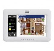 TM50 touch screen interface module provides user-friendly control of paradox digiplex alarm configurations.