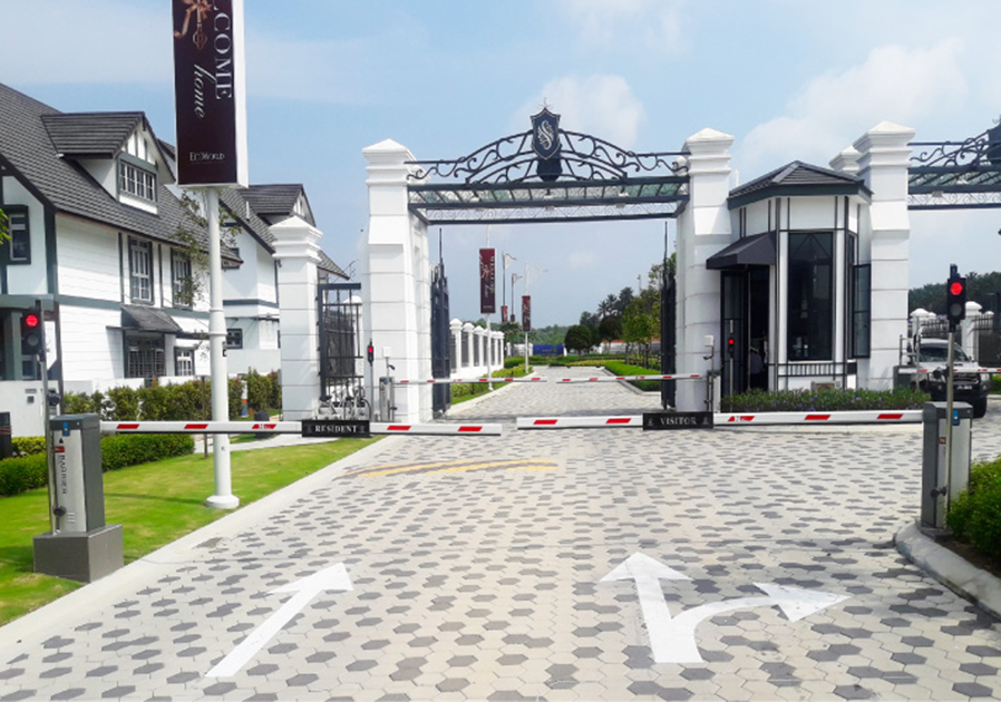 barrier gate installation