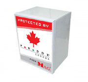 White metal siren box designed for secure and durable alarm system accessories installations.