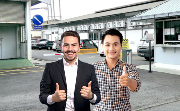 dealer smiling new