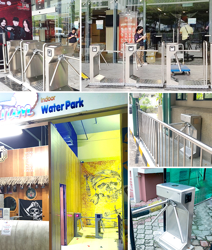 site implementation tts312 tripod turnstile
