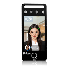FR330 is a premium face recognition door access system combining facial, fingerprint, and QR code authentication with mask detection.