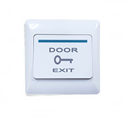 Single button exit switch with a modern design is a compact gate accessory for easy egress.
