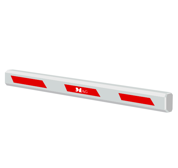 Barrier gate parts BR5AS45 - Replacement non-telescopic arm 4.5mtr (8cm)