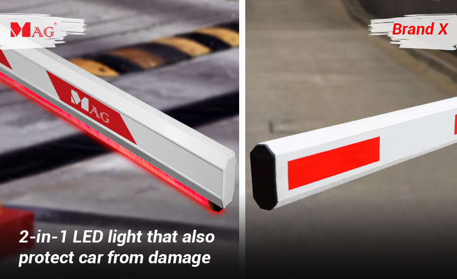 2-in-1 LED light that also protect car from damage