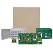 SP5500 panel set includes a 5-zone paradox alarm system with backup battery and K10H keypad.