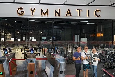 A security automation system provided by a security system supplier enhances access control at Gymnastic Batam in Indonesia.