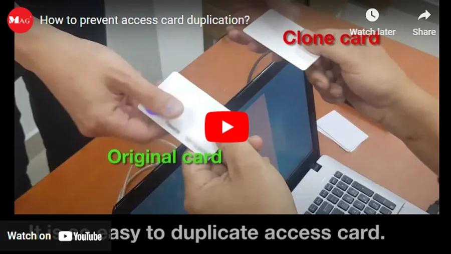 How to prevent access card duplication?