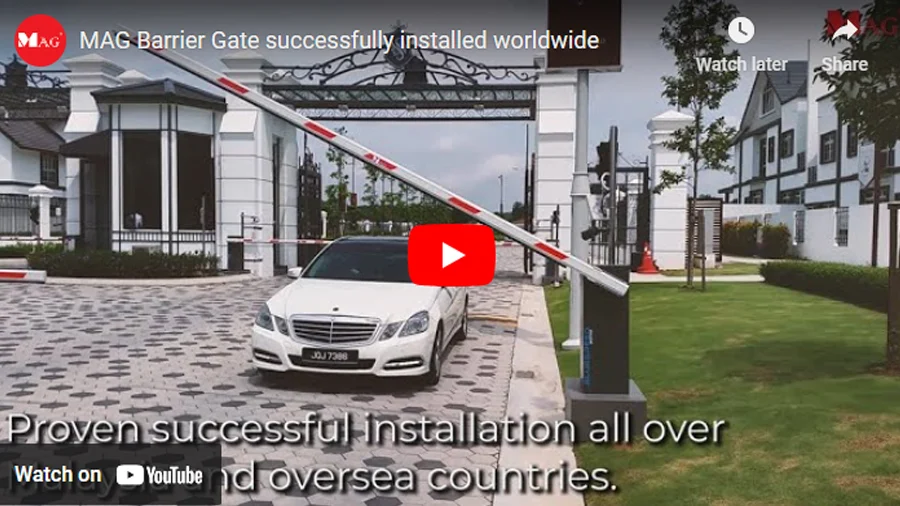 MAG Barrier Gate successfully installed worldwide MAG Barrier Gate successfully installed worldwide
