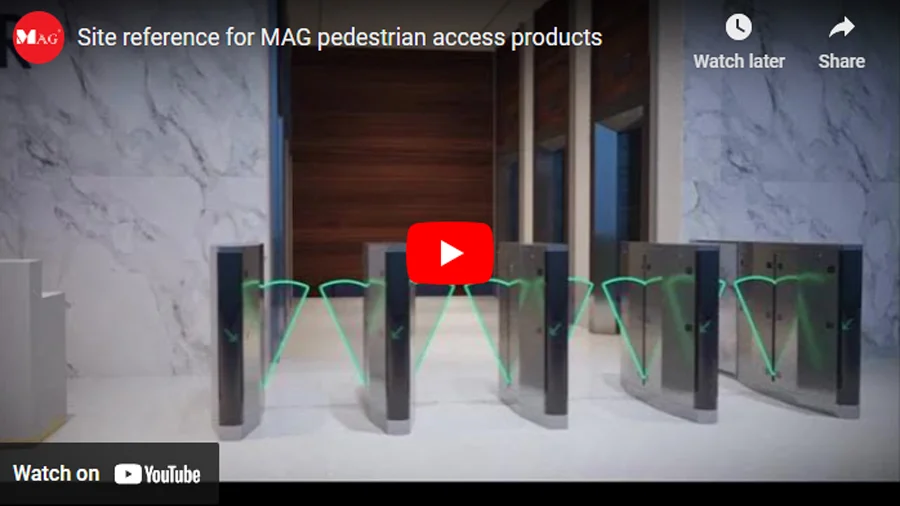 Site reference for MAG pedestrian access products Site reference for MAG pedestrian access products