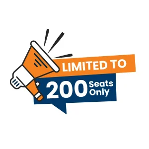Limited to 200 seats only2